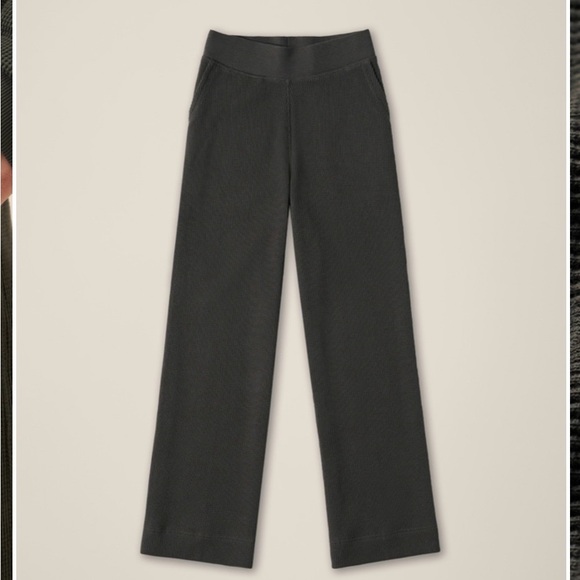Pact Women's Organic Thermal Waffle Wide Leg Pants NWT Size XS - Picture 5 of 6